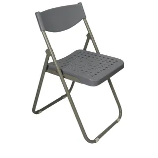 【藍色的熊】塑鋼烤漆折合椅 4張(折合椅 會議椅 餐椅  辦公椅 工作椅 書桌椅 折疊椅 塑膠椅 開會椅 收納椅)