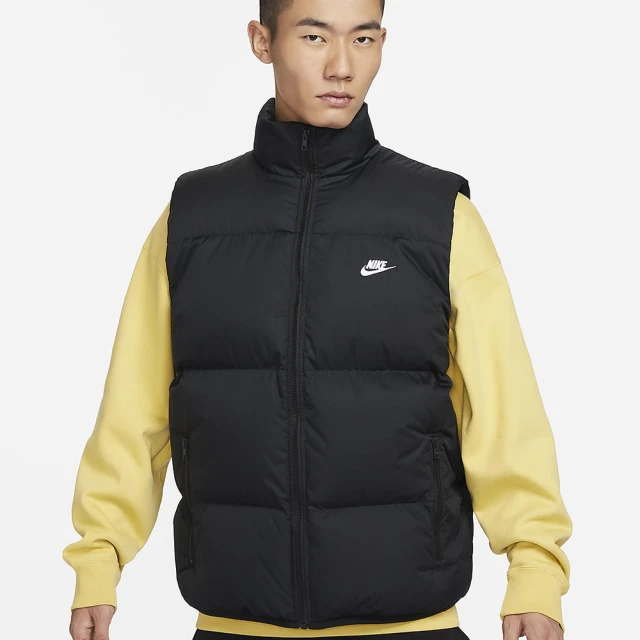 NIKE 耐吉 羽絨背心 保暖 休閒 AS M NK CLUB PUFFER VEST 男款 黑(FB7374010)