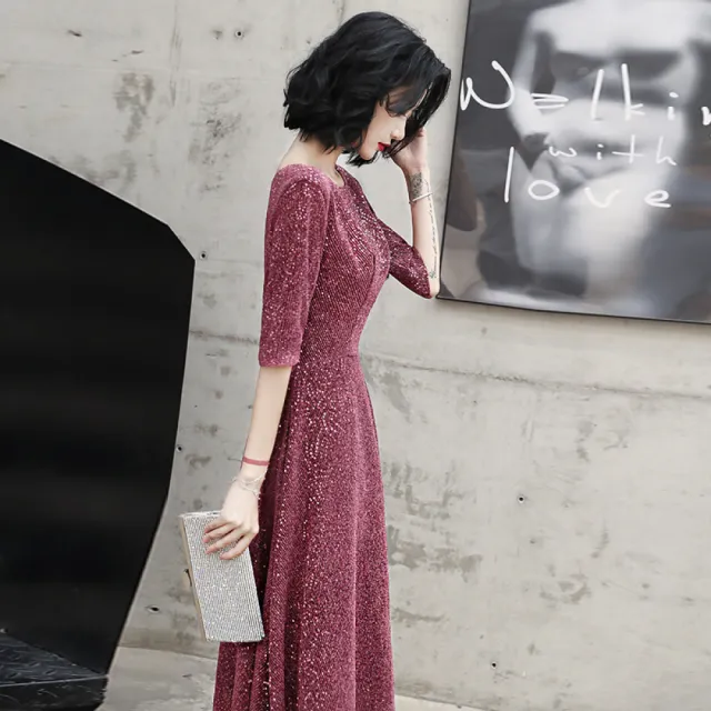 【Very Buy 非常勸敗】小晚禮服女宴會氣質伴娘平時可穿法式顯瘦現代年會禮服質感洋裝