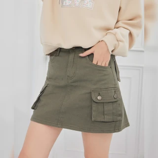 【N147】韓版個性工裝牛仔短褲裙《Z147》(韓國女裝/現貨商品)