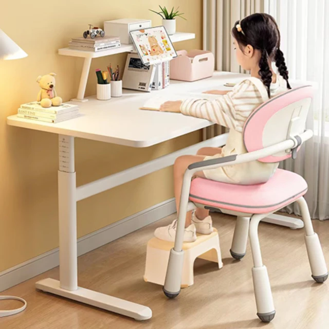YOKA佑客家具 可調成長兒童桌椅組-120cm(升降桌椅 學習書桌椅 成長桌椅)