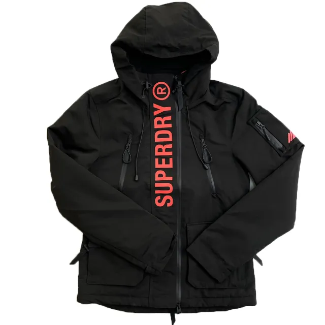 【Superdry】女外套  冬季新款 鋪棉 防水拉鍊 superdry 連帽 外套 雙拉鍊 防風外套 平輸品(防風外套9304)