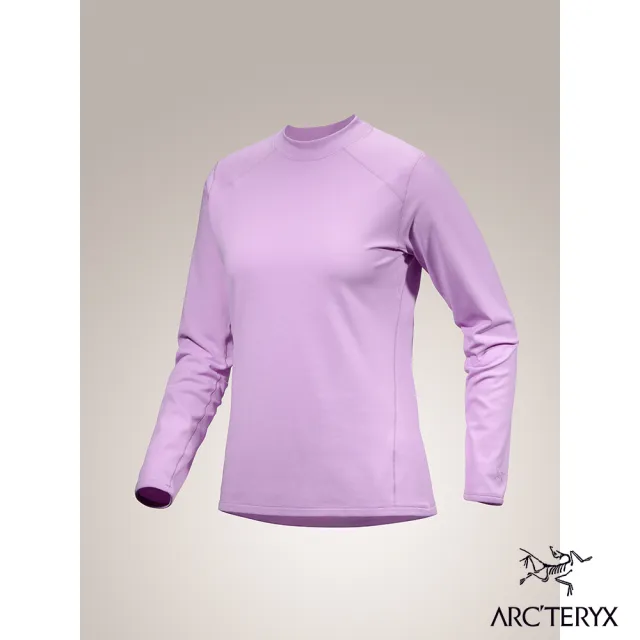 【Arcteryx 始祖鳥官方直營】女 Motus 長袖圓領衫(波光紫)