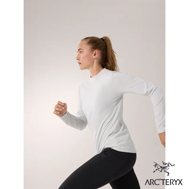 【Arcteryx 始祖鳥官方直營】女 Motus 長袖圓領衫(空氣灰)