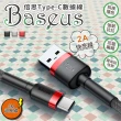 【BASEUS】倍思 凱夫拉系列-3M 撞色快充 USB to Type-C 充電傳輸線(USB A to USB C快充線)