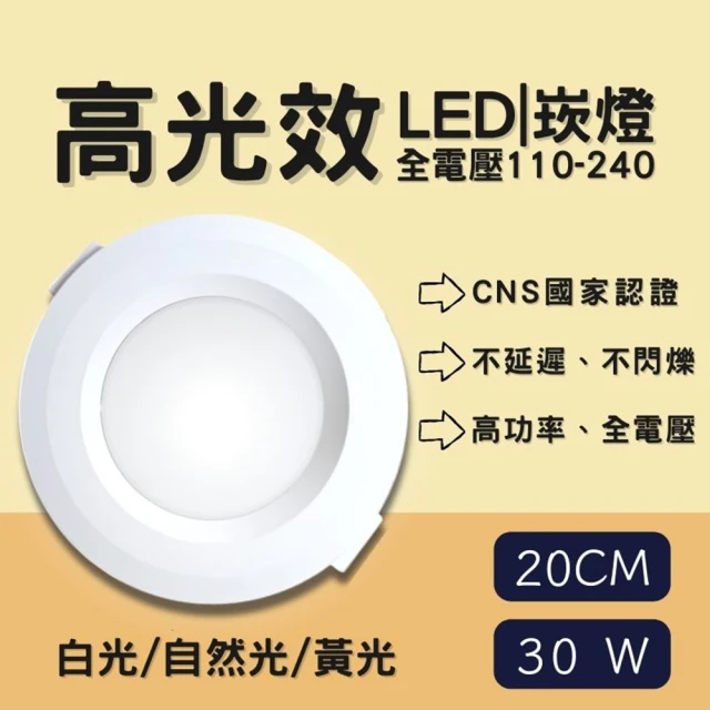彩渝 CNS認證 LED崁燈系列 10cm 8w(崁燈 護眼