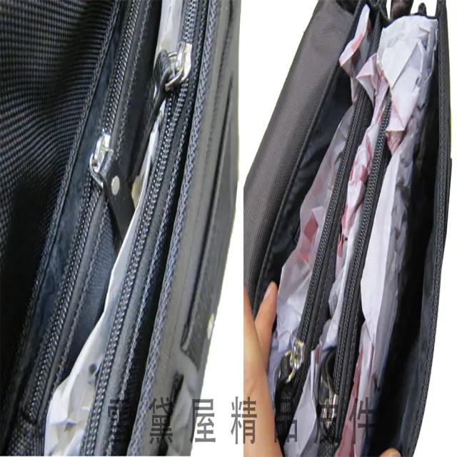 【Spitfire】斜側包中容量防水尼龍布+皮革材質隨身物品可肩背斜側五層主袋口扁包