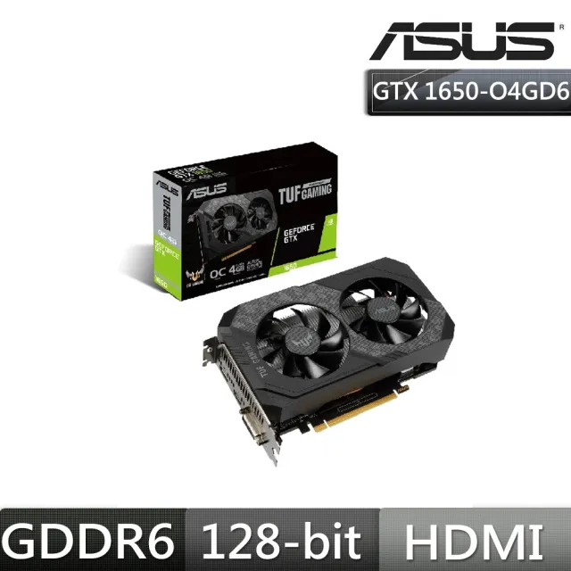 ASUS 華碩】TUF-GTX1650-O4GD6-P-GAMING 顯示卡+華碩雪原豹電競滑鼠墊