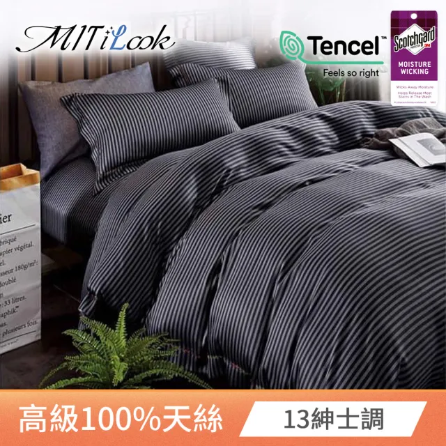 【MIT iLook】高級TENCEL 100%天絲床包枕套組-加大(多款可選)