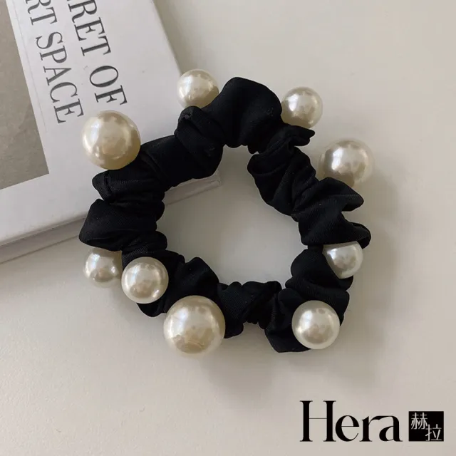 【HERA 赫拉】簡約氣質大腸珍珠髮圈三入組 H112121206(珍珠髮圈三入組)