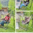 【May shop】防側翻式鞦韆椅支架組兒童戶外折疊吊椅搖籃(不含吊床)