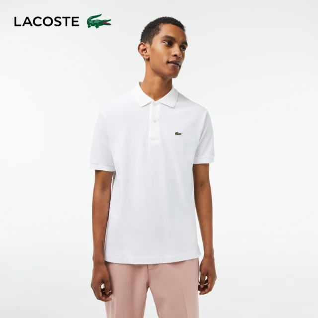 LACOSTE 男裝-對比色格紋襯衫(黑白格紋)優惠推薦