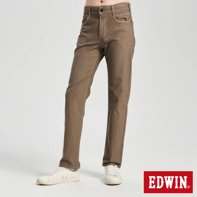EDWIN 男裝 鬆緊綁繩運動束口褲(黑色)折扣推薦