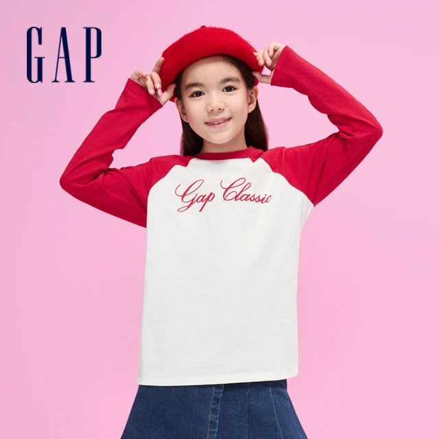 GAP 兒童裝 Gap x DAP聯名 Logo印花刷毛帽T