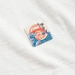 【EDWIN】江戶勝 男裝 富士山櫻花LOGO短袖T恤(米白色)
