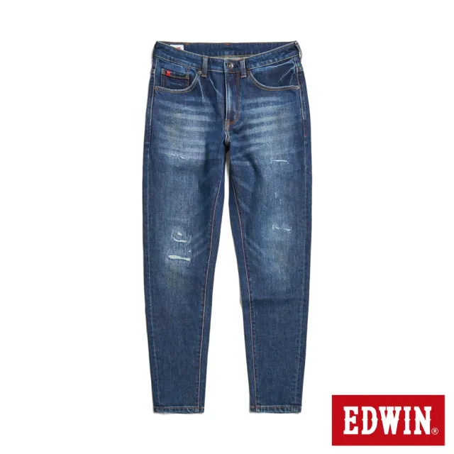 【EDWIN】男裝 加大碼 RED LABEL 365 溫控丹寧錐形牛仔褲(酵洗藍)