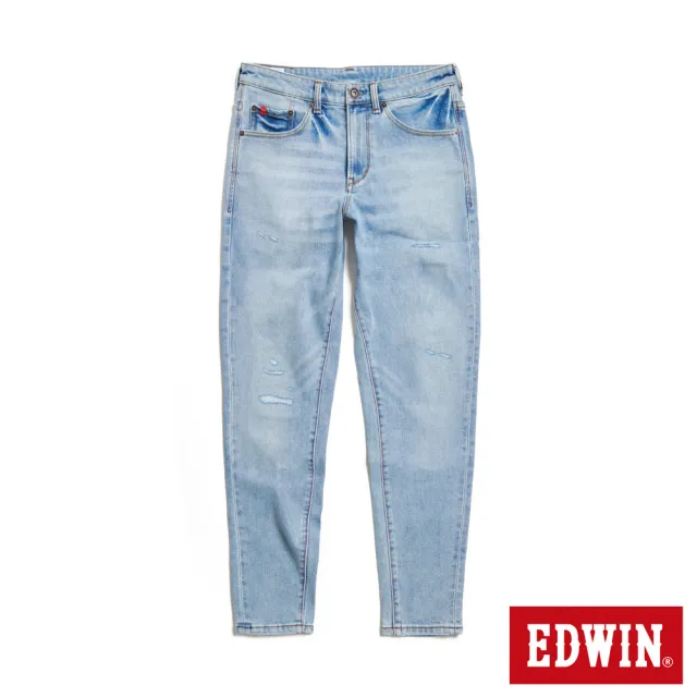 【EDWIN】男裝 加大碼 RED LABEL 365 溫控丹寧錐形牛仔褲(重漂藍)