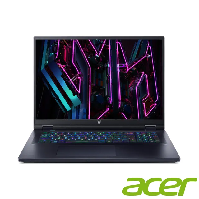 【Acer 宏碁】18吋i9 RTX電競筆電(Predator/PH18-71-91CF/i9-13900HX/32G/2T SSD/RTX4080/W11)