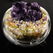 【A1寶石】頂級紫水晶花/五行水晶聚寶盆-招財轉運居家風水必備