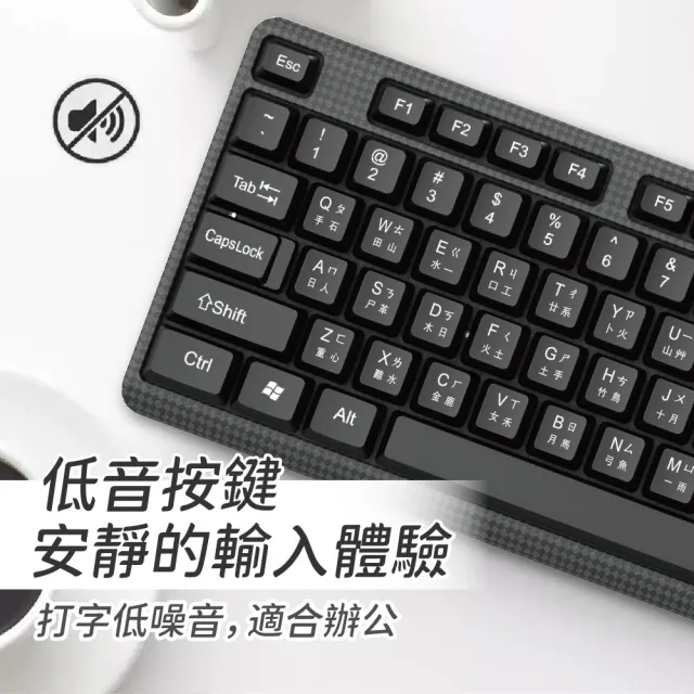【聆翔】聆翔C100鍵盤滑鼠組(防潑水 靜音鍵盤 隨插即用 文書鍵盤 電競滑鼠 低音鍵盤 鍵盤 滑鼠)