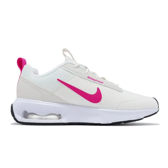 【NIKE 耐吉】休閒鞋 Wmns Air Max INTRLK Lite 女鞋 米白 桃紅 氣墊 厚底 運動鞋(DX3705-101)