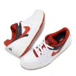 【NIKE 耐吉】休閒鞋 Full Force Low Mystic Red 男鞋 白 紅 復古 皮革 低筒(FB1362-102)