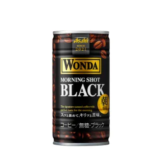 【ASAHI 朝日】WONDA早安黑咖啡 185mlx30入(適合早晨的第一杯咖啡！)