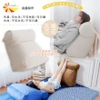 【凱蕾絲帝】台灣製造-多功能含枕護膝抬腿枕/加高三角靠墊(四色可選-絨布款)