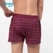 【sloggi Men】CHECKY  經典雙色格紋系列寬鬆平口褲(萬紫千紅)