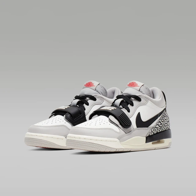 NIKE 耐吉 休閒 籃球鞋 運動鞋 AIR JORDAN LEGACY 312 LOW GS 男鞋 女鞋 大童 白黑(CD9054101)