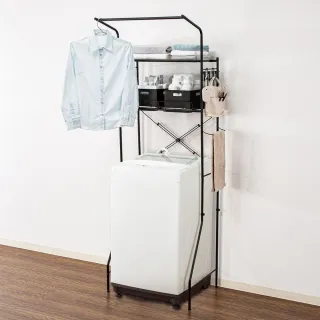 【NITORI 宜得利家居】洗衣機架 BK DK003(洗衣機架)