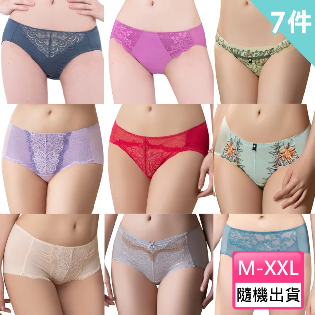 【Swear 思薇爾】7件組尻俏臀美型蕾絲小褲(隨機出貨)