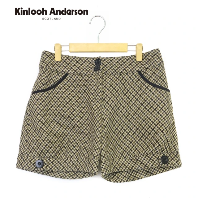 【Kinloch Anderson】甜美千鳥格磨毛短褲  金安德森女裝(KA0372008 綠)