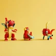 【LEGO 樂高】創意百變系列3合1 31145 紅龍(禮物 動物玩具 三種組裝方式)