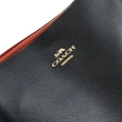 【COACH】簡約LOGO超輕皮革肩斜三層包水桶包兩用包(黑 大款)