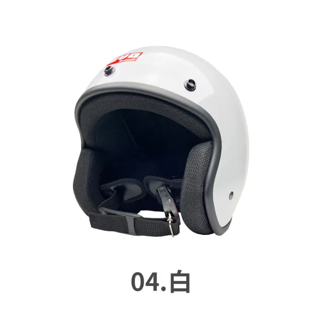 【EVO】黑邊復古安全帽(素色安全帽 3/4罩安全帽 黑邊安全帽 CA310 騎士帽 機車安全帽 摩托車安全帽)