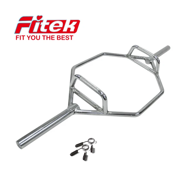 【Fitek】健身房徑奧林匹克六角槓 1.6M長 TRAP BAR(160公分長菱型槓 環型槓 硬舉槓 硬拉槓 可做農夫走路)