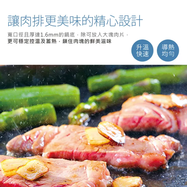 【Summit】輕量氮化處理鐵鍋-28cm平底鍋+玻璃蓋(蜂巢紋)