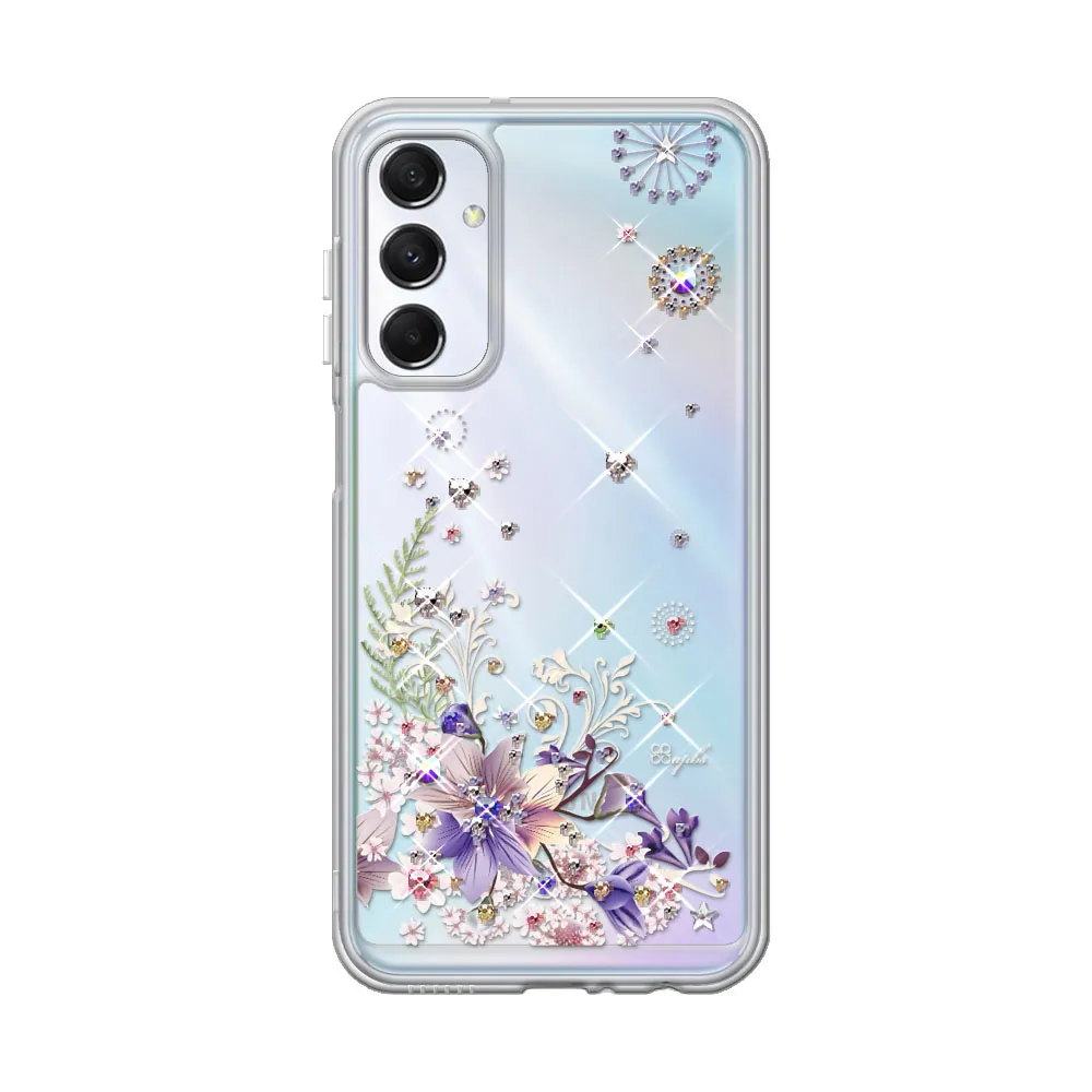 【apbs】Samsung Galaxy系列 防震雙料水晶彩鑽手機殼(祕密花園)