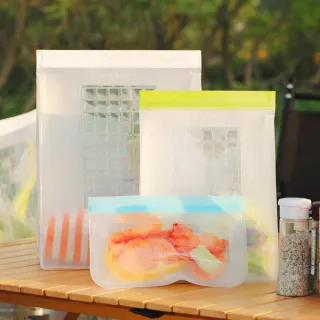【Prepara】食物保鮮密封夾鏈袋[1號袋 白色夾鏈]-3800ml x2入