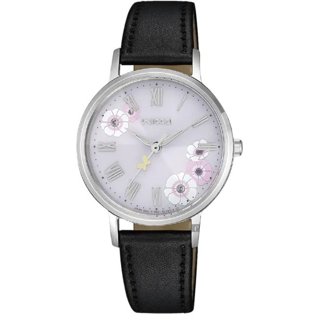 【CITIZEN 星辰】Wicca 廣告款花朵太陽能女錶-30mm 錶 生日禮 送禮(KP5-115-12)