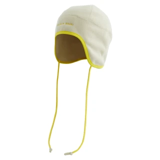 【ADISI】雙層超細纖維抗風護耳帽繩保暖帽 AH23076 / 杏仁白-杏仁白(帽子 毛帽 刷毛帽 保暖帽)