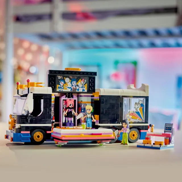 【LEGO 樂高】Friends 42619 流行巨星音樂巡演巴士(玩具車 兒童玩具 禮物)