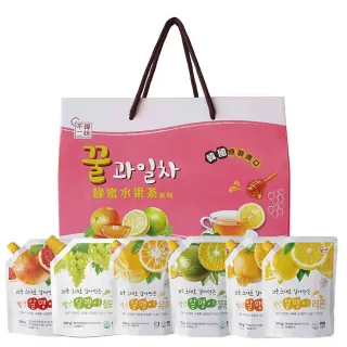 【韓味不二】韓國花泉袋裝蜂蜜果醬茶4入禮盒 含運價(送禮推薦/年節禮盒/春節禮盒)