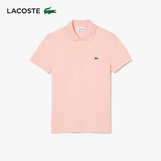 LACOSTELACOSTE 男裝-經典修身短袖Polo衫(粉色)