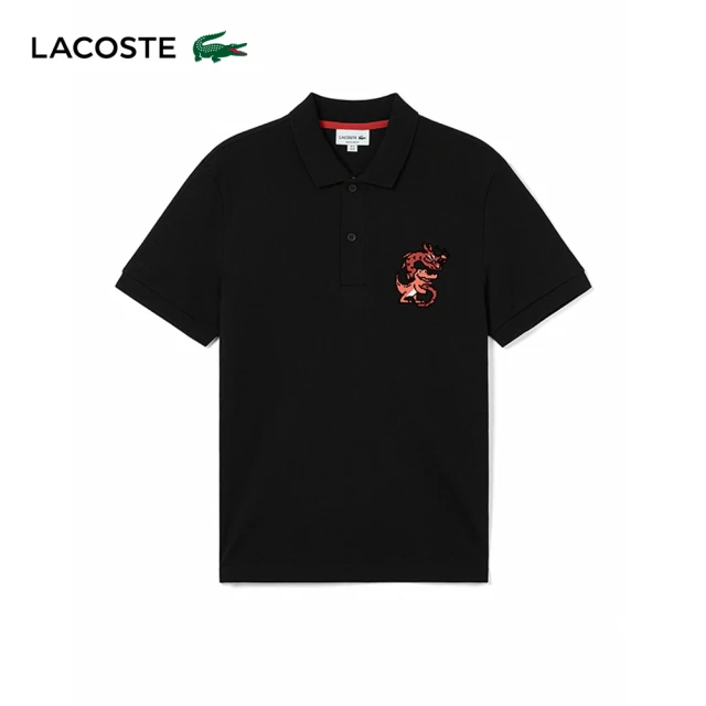 LACOSTE 男裝-XL尺寸鱷魚帽T(黑色)優惠推薦