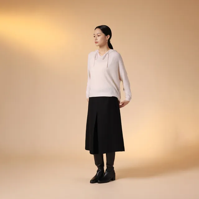 【giordano ladies】23FW_呢絨A line中長裙(02463509)