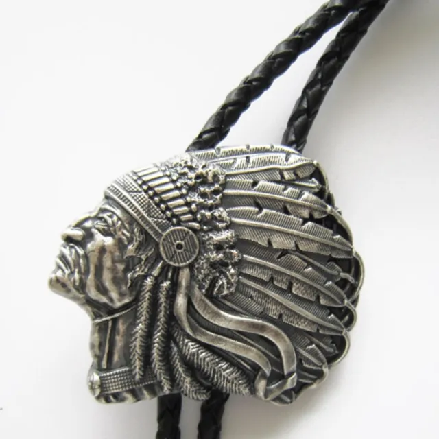 【米蘭精品】現貨+預購 Bolo tie波洛領帶(鍍古銀印地安酋長美式領帶男配件74gx38)