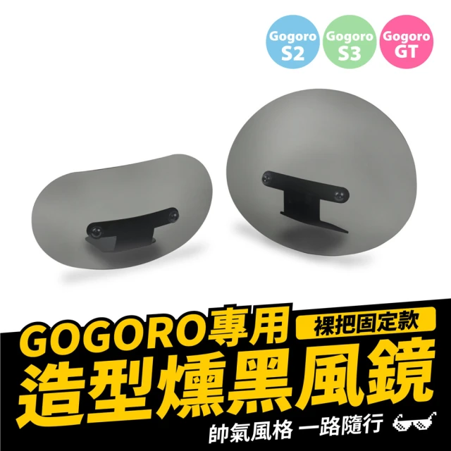 XILLA Gogoro 電動車 專用 圓弧造型燻黑風鏡+裸