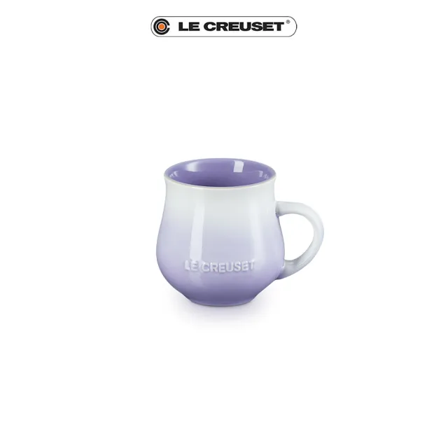 【Le Creuset】瓷器輕荷漫舞系列馬克杯320ml(湖水綠/淡粉紫/貝殼粉 3色選1)